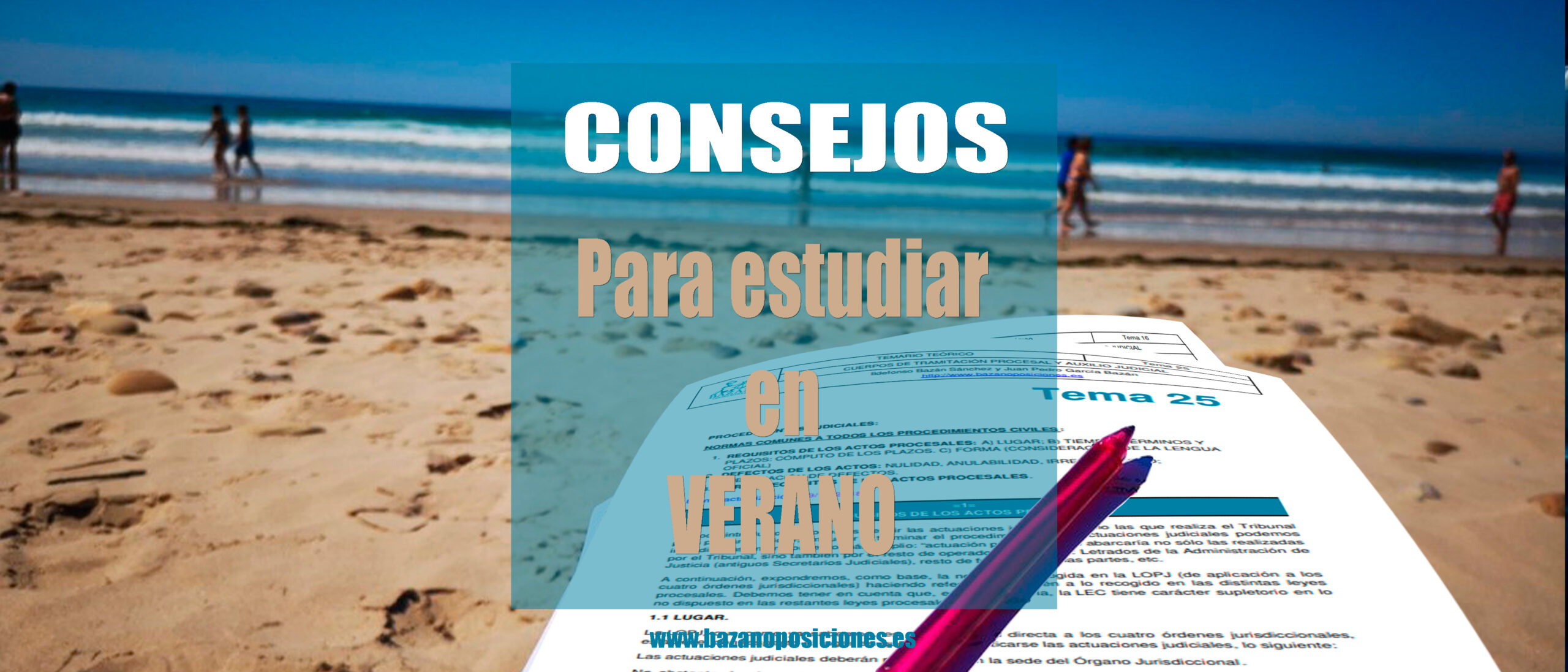 Consejos para estudiar en verano