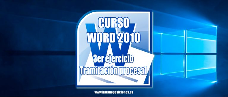 Imagen curso Word 2010 Tramitación Procesal