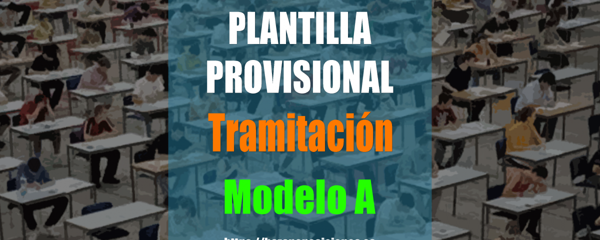 Plantilla Provisional De Respuestas Tramitación Procesal Tests ...