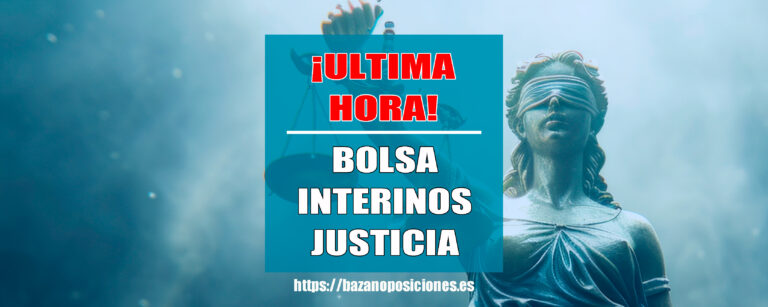 Bolsa interinos justicia